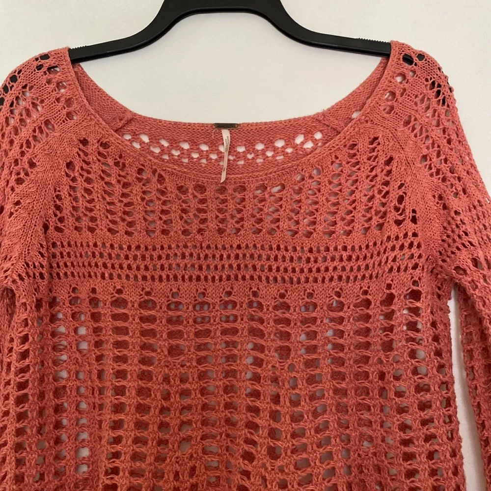 Free People Annabelle Crochet Pullover sweater - Picture 4 of 6